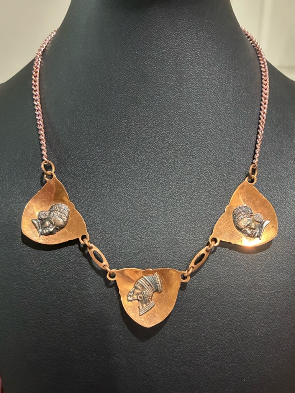 Vintage Copper statement necklace